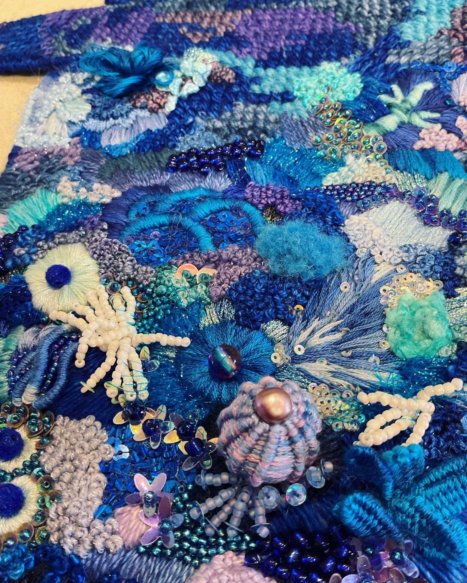 Blue Lagoon Coral Embroidery with Amy Jones
